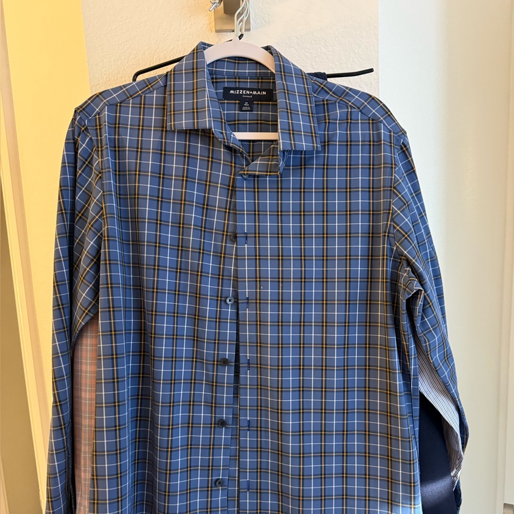 Men’s Mizzen & Main Dress Shirt - Sz M Trim - Worn Once